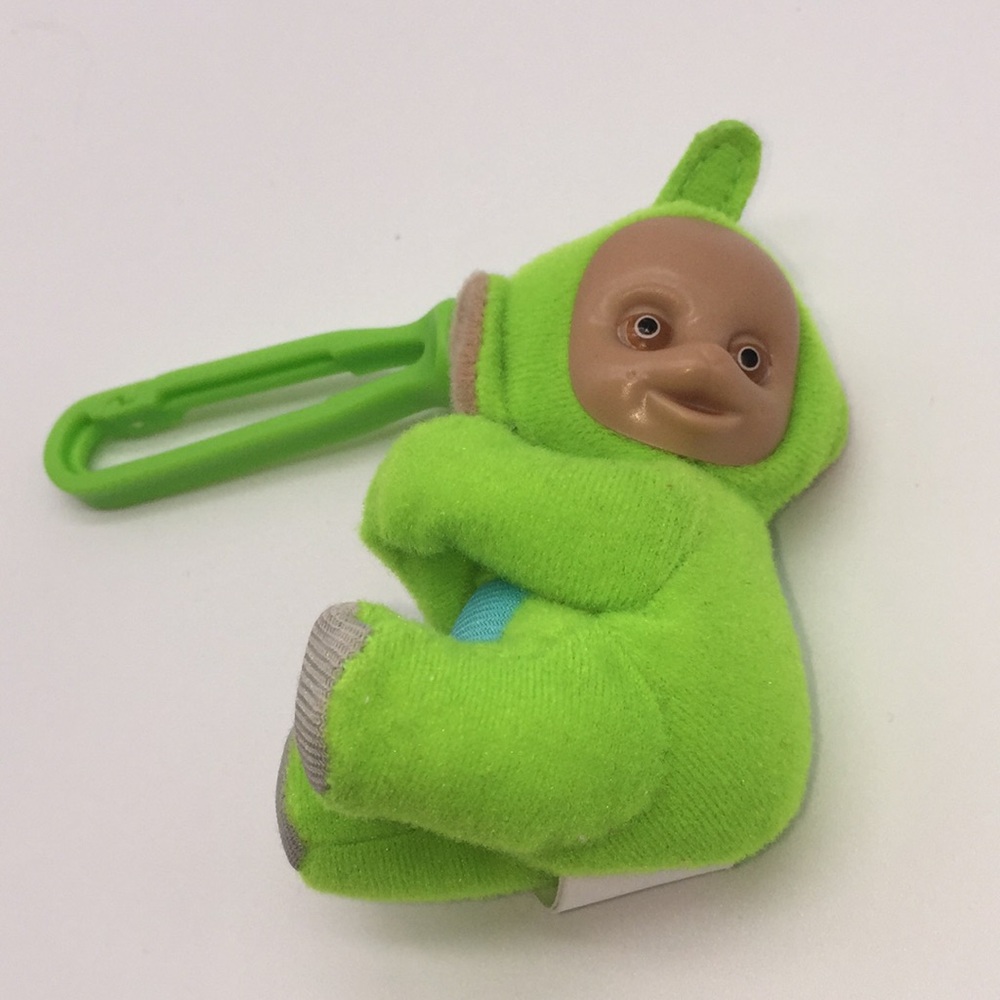 Teletubbies McDonald’s Dipsy Hugging Hugger Backpack Clip On Plush Toy Green